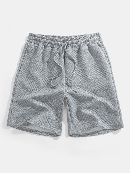 Striped Jacquard T-Shirt & Shorts Set